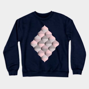 Rhombus shape in Moroccan ogee pattern Crewneck Sweatshirt